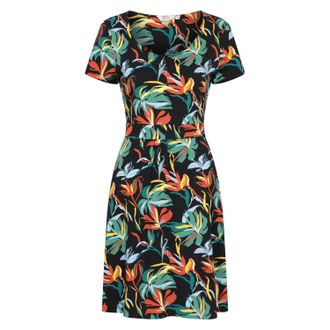 Mountain Warehouse Dames/Dames Orchidee Bladeren Jurk (Jet Zwart)
