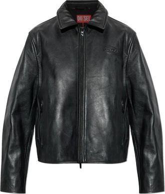 Diesel L-Amar-Fem-S2 Leren Jas - Dames - Leren en Su&egrave;de Jassen - Zwart - XS - Leer - Jassen