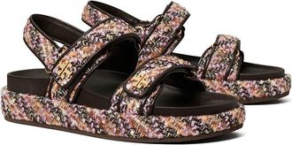 Tory Burch Kira Leather-Trim Sport Sandal