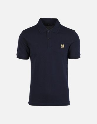 Belstaff Mens Belstaff Short Sleeve Polo Shirt Dark Ink - Navy - Size: 38