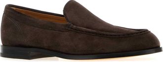 Tod's Mens Dark Brown Suede Loafers Testamoro Scarpe Stringate Lace-up Shoes