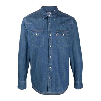 Levi's Barstow Western Denim Shirt - Heren - Spijkeroverhemden - Blauw - S - Denim - Overhemden