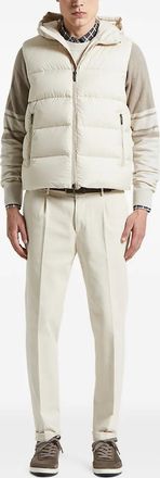 PESERICO Gilet trapuntato con cappuccio - Toni neutri