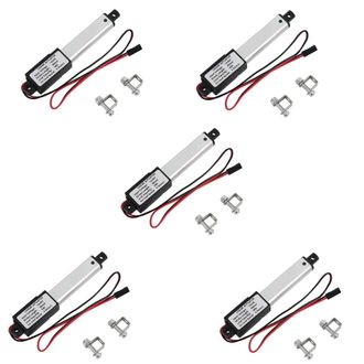 OEM Adecuado Para Actuadores Lineales Miniatura 5x, Carrera De 2 Pulgadas, 90 N/20,3 Lb, Velocidad De 9,5 Mm/s, Actuadores Lineales El&eacute;ctricos Impermeable