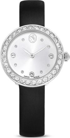 Swarovski Elegante Zilveren Dameshorloge - Dames - Horloges - Zwart - ONE Size - Accessoires