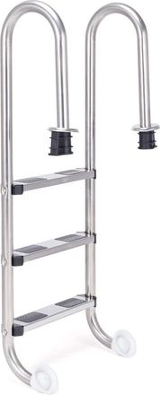 Costway Costway Escalera De Piscina De 3 Pelda&ntilde;os 132 X 50 X 26cm Acero Inoxidable Escalera De Seguridad