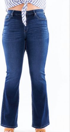 Kancan Betty Jeans In Dark Blue