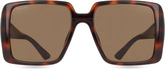 Gucci GG1692SA Asian Fit 002 Womens Sunglasses Tortoiseshell Size 54
