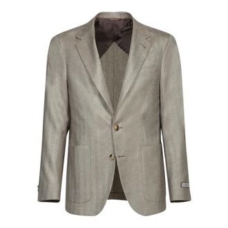 Canali Hombre, Chaquetas, Beige, Talla: 3XL