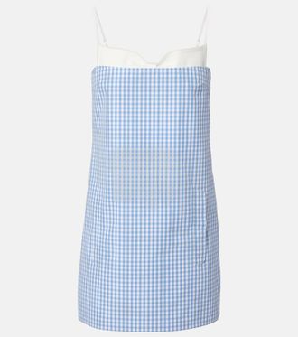 Shushu/Tong Gingham cotton minidress