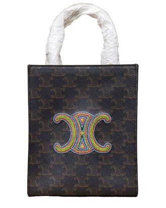 Celine Celine Multicolor Canvas Mini Vertical Cabas Tote - 20S, Never Carried (Authentic Pre-Loved)