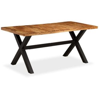 vidaXL Vidaxl - Tavolo da Pranzo Legno Massello di Acacia e Mango 180x90x76 cm