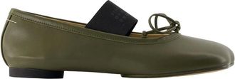 Maison Margiela Bailarinas Num&eacute;ricas Anat&oacute;micas - Shoes - Mujer - Verde - 36 EU