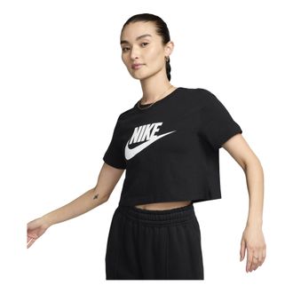 Nike (WMNS) Nike Sportswear Essential Short Casual Crew Neck Short Sleeve T-Shirt Black BV6176-010