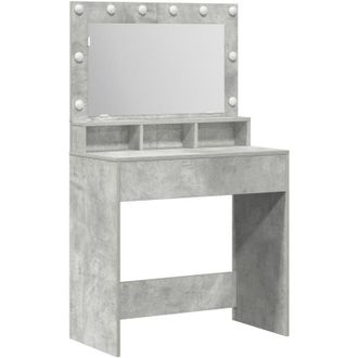 vidaXL Dressing Table Concrete grey 79 x 41 x 135 cm Engineered wood vidaXL