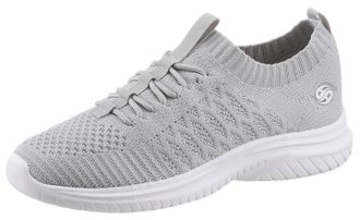Dockers by Gerli Slip-On Sneaker DOCKERS BY GERLI, Damen, Gr. 36, grau (hellgrau), Textil, Schuhe Slip-On Sneaker, Sneaker, Schlupfschuh, Freizeitschuh mit ultraleicht