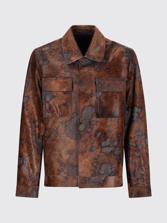 Salvatore Santoro Giacca In Pelle Effetto Cavallino Salvatore Santoro