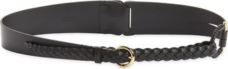 Ferragamo Donna Leather Belt in Nero Nero at Nordstrom, Size 100