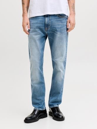 Jack & Jones Regular-fit-Jeans JACK & JONES JJICLARK JJVINTAGE NOOS, Herren, Gr. 30, L&auml;nge 34, blau denim, Denim/Jeans, Obermaterial: 98% Baumwolle, 2% Elasthan, A