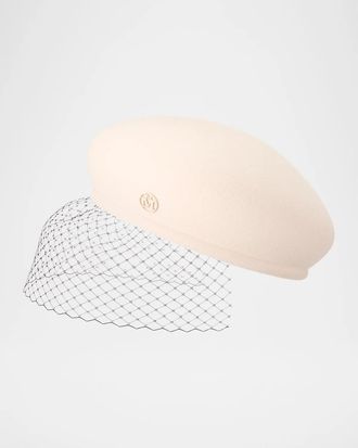 Maison Michel New Bonnie Veil Beret