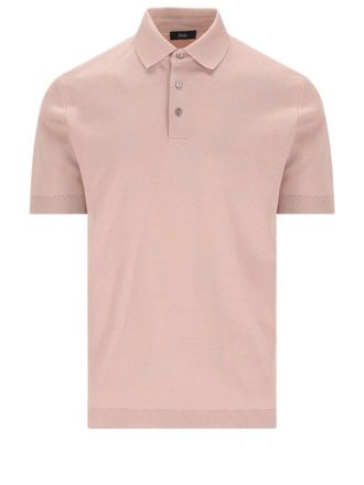 Herno Double-Layer Cotton Piqu&eacute; Polo With Ribbed Details