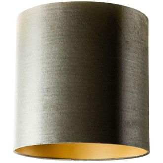 QAZQA Velvet Lampshade Green with Gold Interior 40/40/40