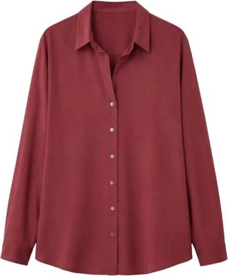 Xirena Beau Shirt - Dames - Blouses & Shirts - Rood - Maat: XS Katoen