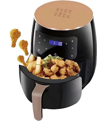Trade Shop Trade Shop - Freidora De Aire 8 Lt Digital Extra Lcd Lcd Control T&aacute;ctil Sin Aceite De Cocina Saludable
