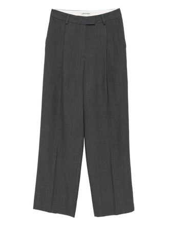 Low Classic pleated tailored trousers - women - Wool/Polyester - S - Grey