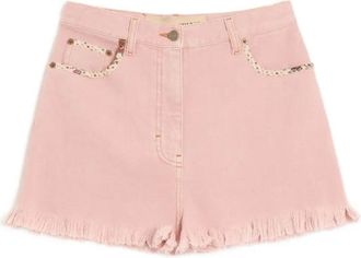 Valentino Garavani Shorts denim a fiori - Rosa