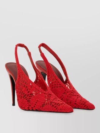 Magda Butrym crochet slingback mules