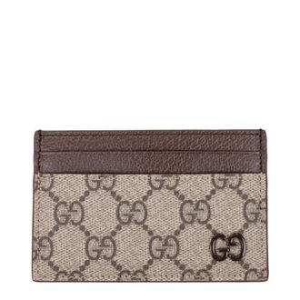 Gucci Herrens Dokumentenhalter aus Stoff in Beige/Ebenholz