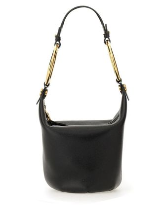 Chlo&eacute; Womens Small Bracelet Bag Black Leather Shoulder