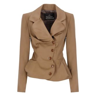Vivienne Westwood Drunken Blazer - Jackets - Mujer - Marr&oacute;n - M