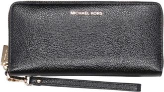 Michael Kors Accessoires, Dames, Zwart, ONE Size, Leer, Michael Michael Kors Portemonnees Zwart