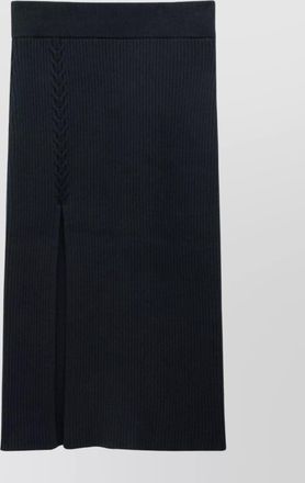 Filippa K knit asymmetrical skirt front slit