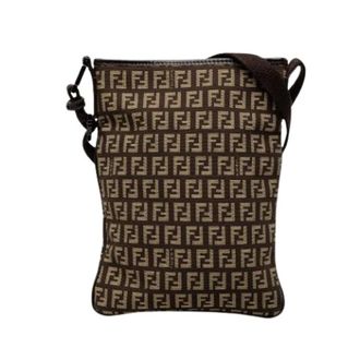 Fendi Pre-owned Vintage Crossbody Bag - Dames - Pre-owned - Bruin - Maat: ONE Size Leer