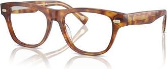 Brunello Cucinelli 54mm Rectangle optical glasses in Tortoise at Nordstrom