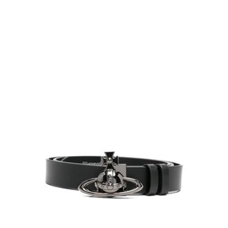 Vivienne Westwood Belts, unisex, Black, Size: M Orb Buckle Belt