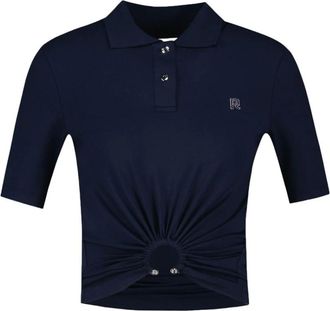 Paco Rabanne T-shirt - female - Rabanne - Polo Shirts - Blue - M - Tops