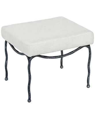 Safavieh Couture Lacarla Metal Legs Ottoman