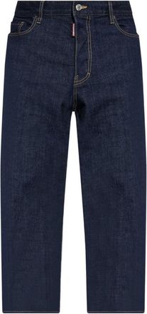 Dsquared2 Indigo Wide-Leg Denim Jeans
