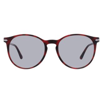 Persol Grey Round Unisex Sunglasses PO3228S 1100R5 53