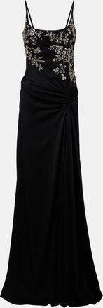Alexander McQueen Draped embellished gown