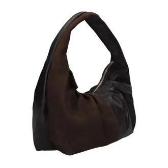 N&uacute;noo Tassen, Dames, Bruin, ONE Size, Leer, Agnes Nubuck