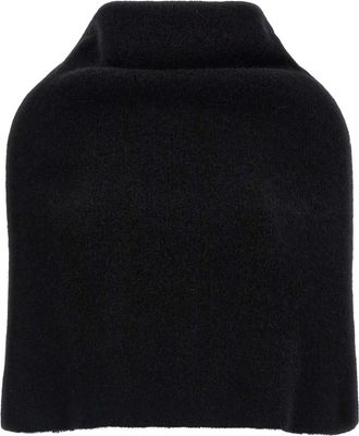 Rick Owens Black Cowl cape
