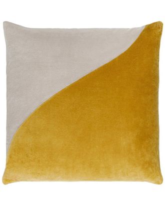 Surya Cotton Velvet Lumbar Pillow