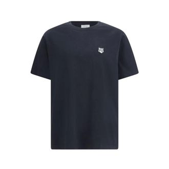 Maison Kitsun&eacute; T-Shirts, male, Black, Size: XL Fox Head Comfort T-Shirt