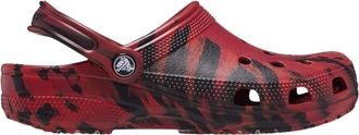 Crocs Classic Marbled Clog - unisex - Schoenen - Rood - Maat: 48 EU