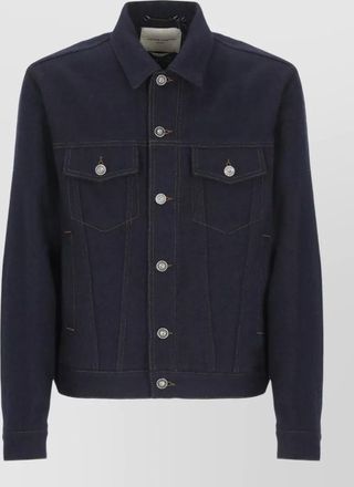Jacob Cohen wool overshirt jacket collar neckline